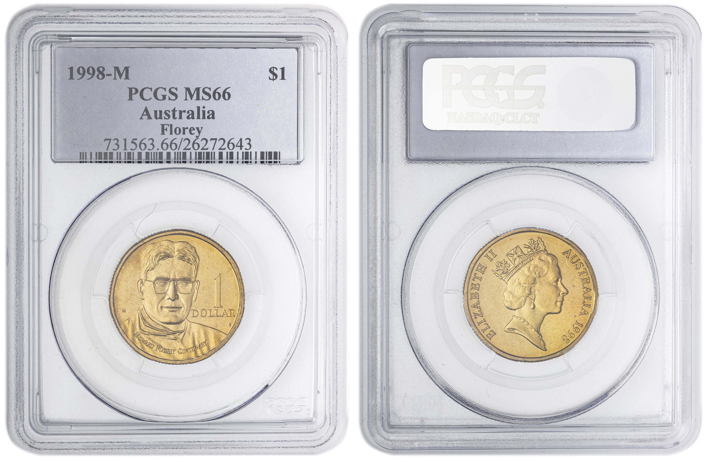 Florey , One Dollar, 1998-M, PCGS MS66