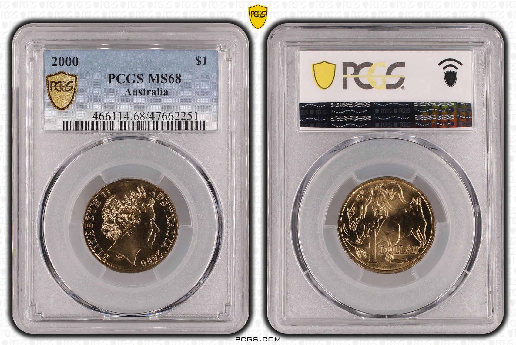 317 · Elizabeth II, One Dollar, 2000, PCGS MS68