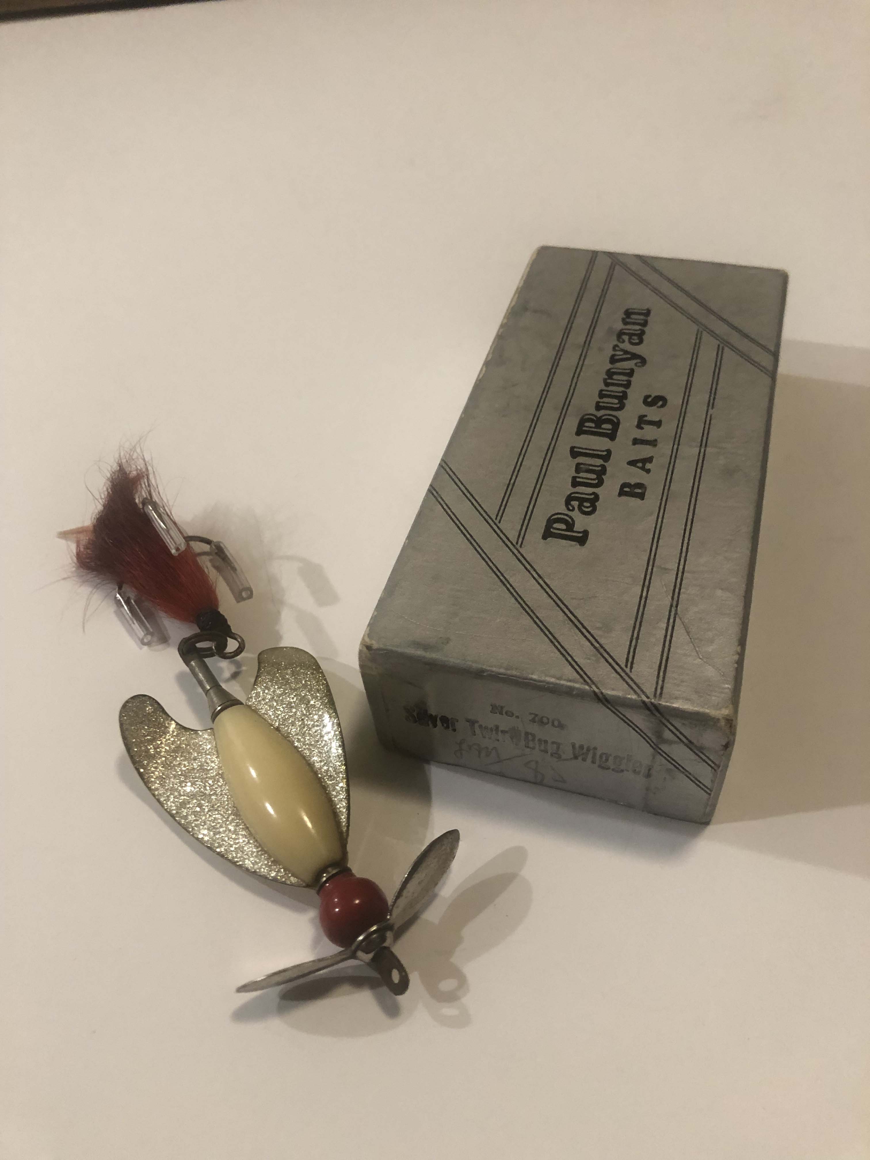 Rare Paul Bunyan SilverTwirl Bug W/Art Deco Box
