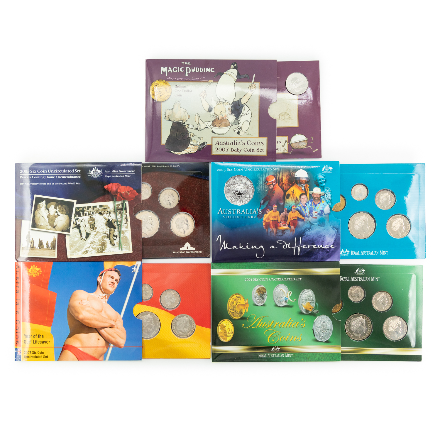 Elizabeth II, RAM, Year Set, 2003 - 2007, UNC