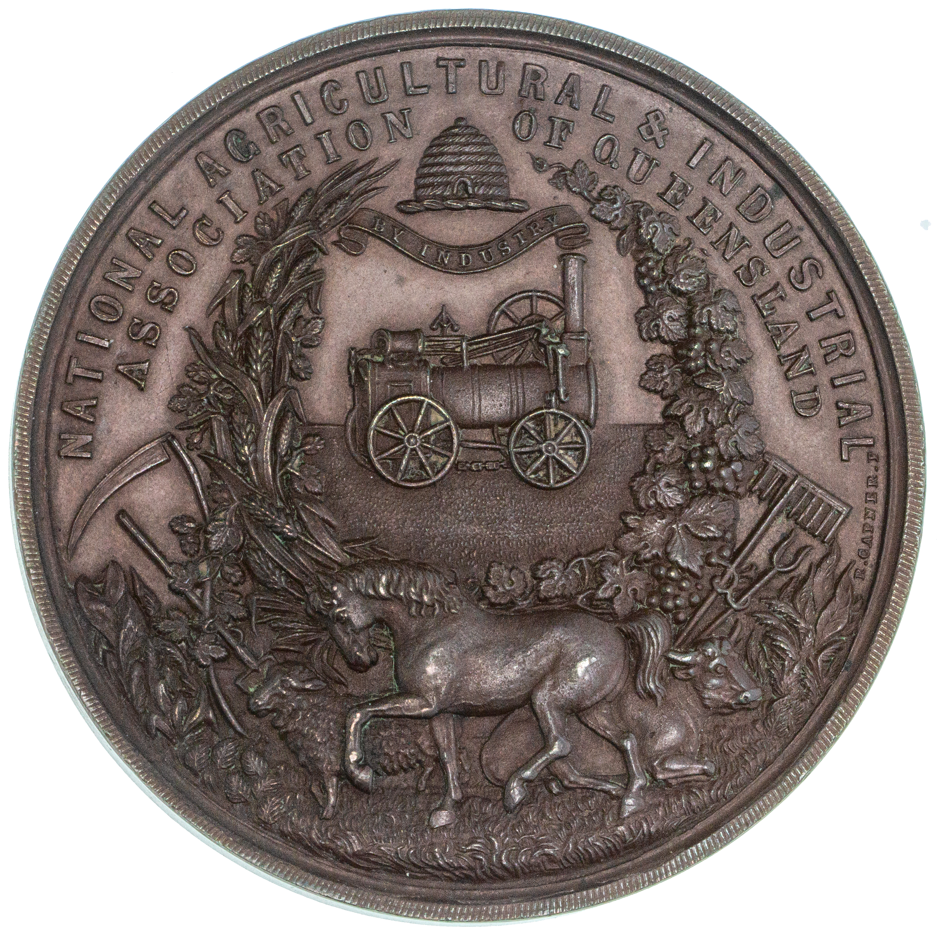 111 · Queensland Agricultural Show Medal, 1878, gEF