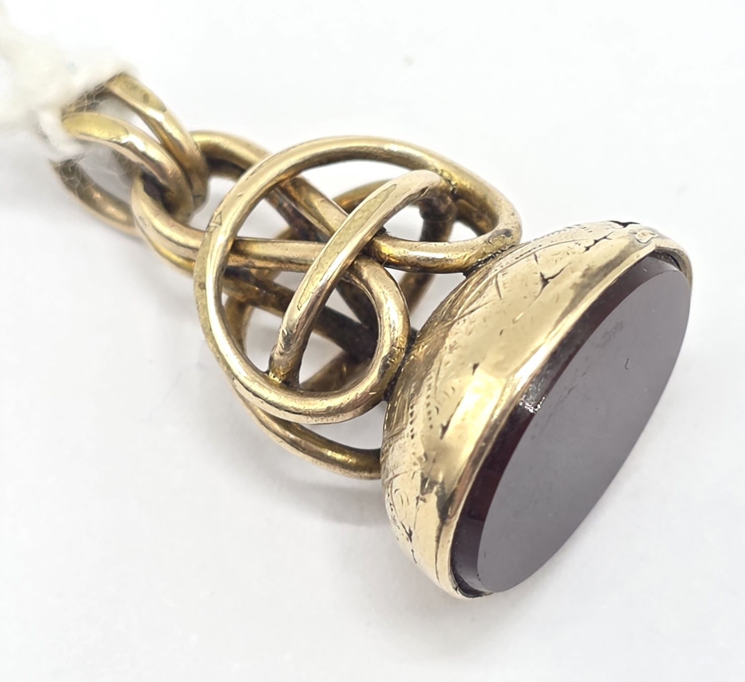 9ct Gold Plated Fob Pendant