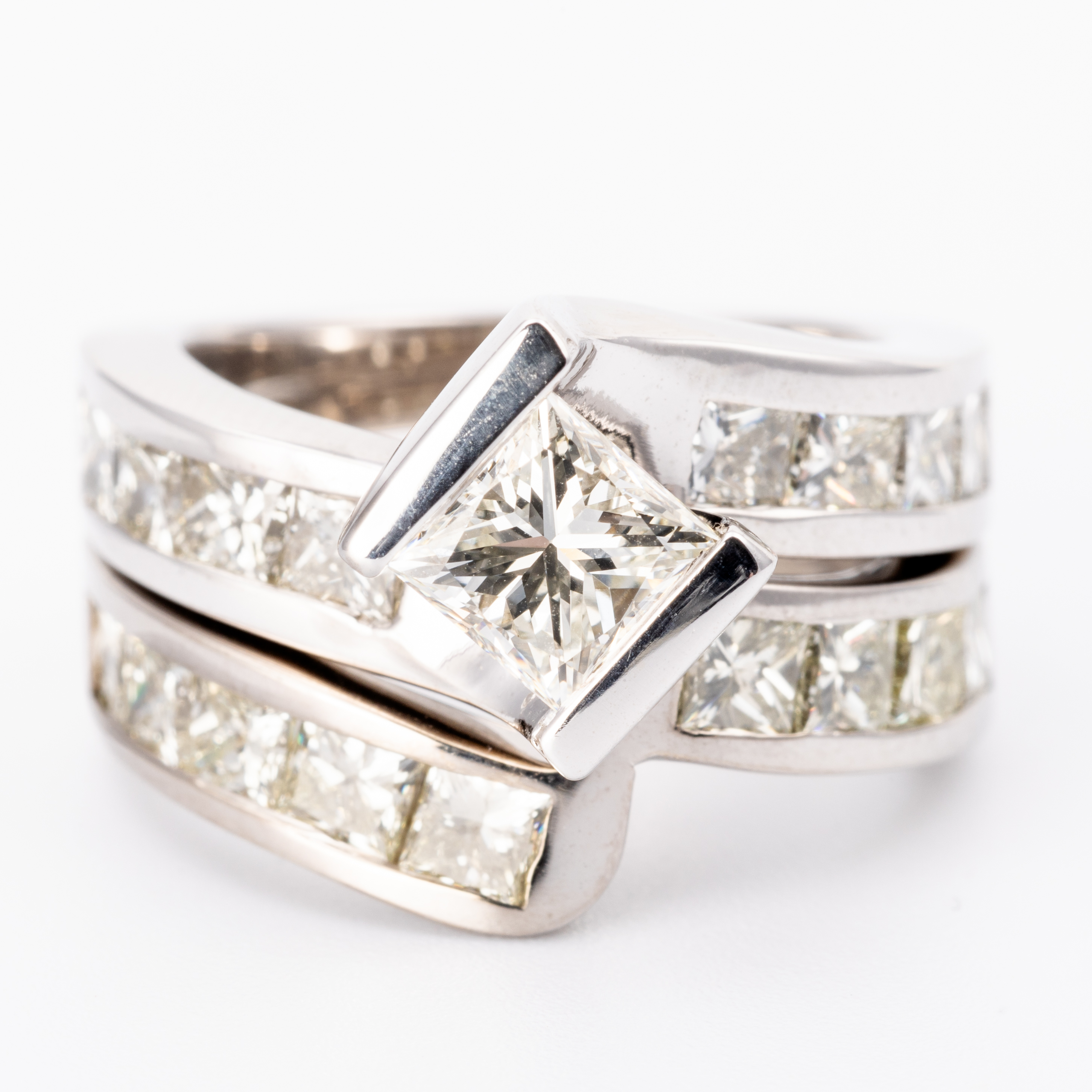 3.41ct Diamond Ring Set 14ct Gold