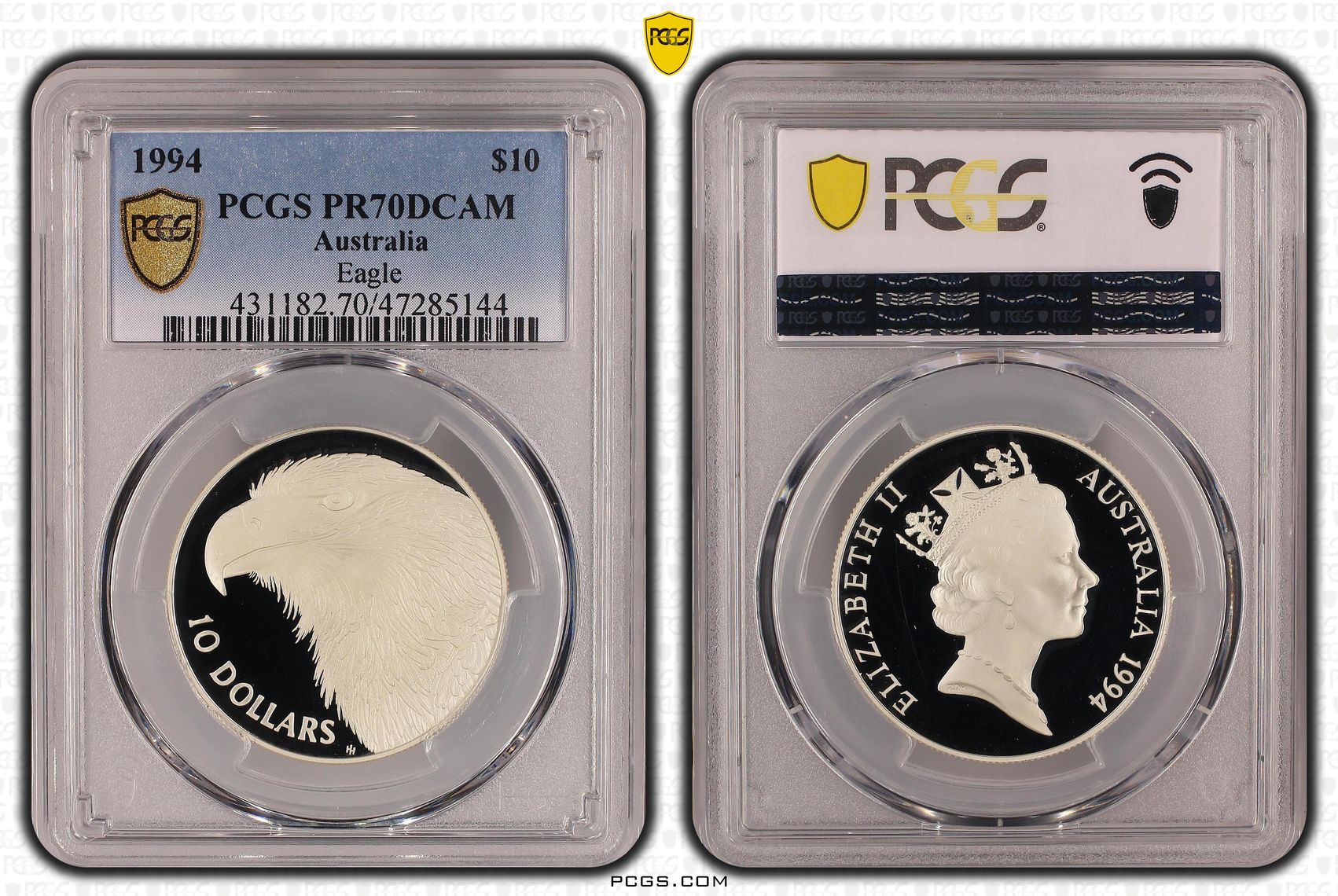 Elizabeth II, Eagle, Ten Dollar, 1994, PCGS PR70DCAM