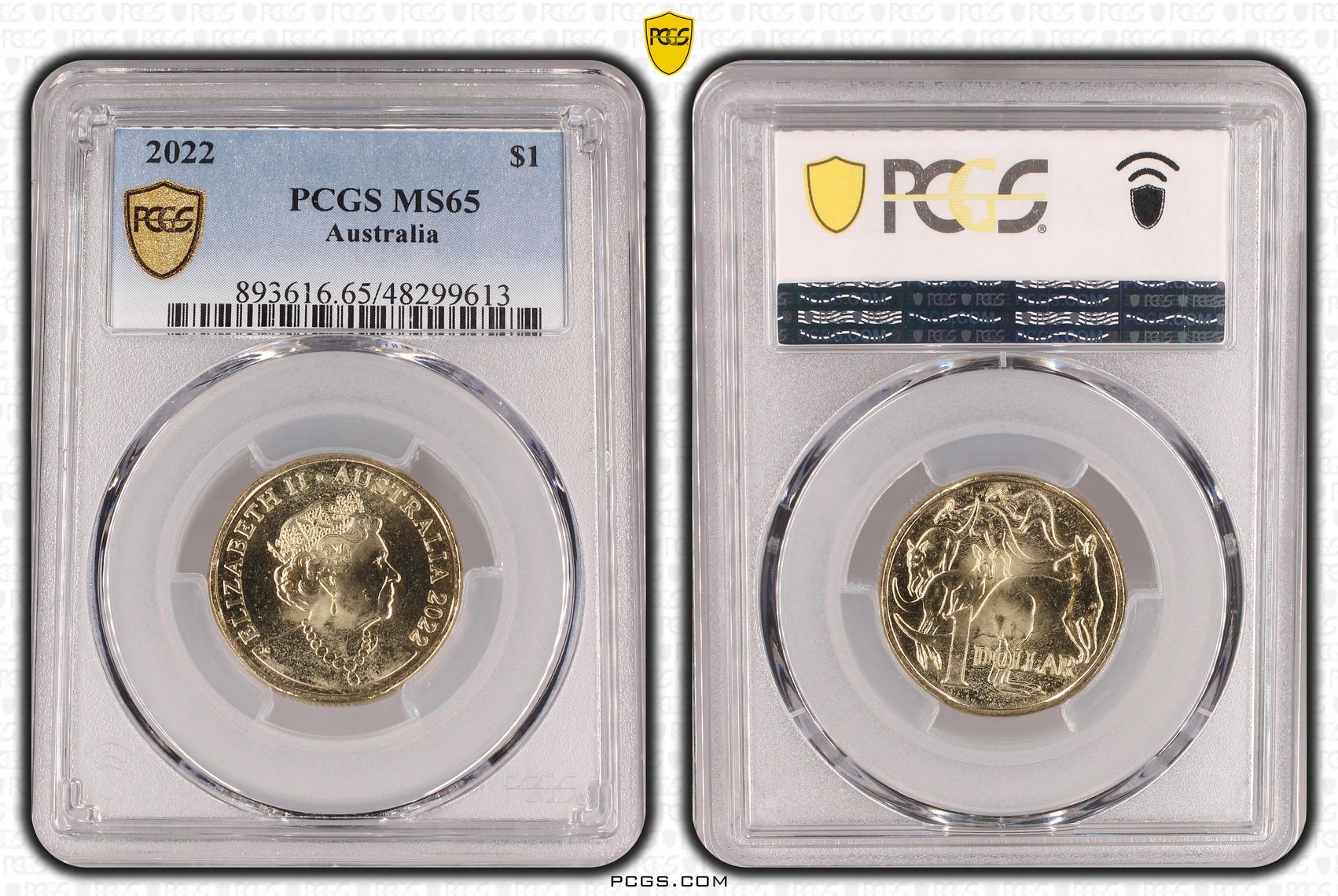 One Dollar, 2022, PCGS MS65