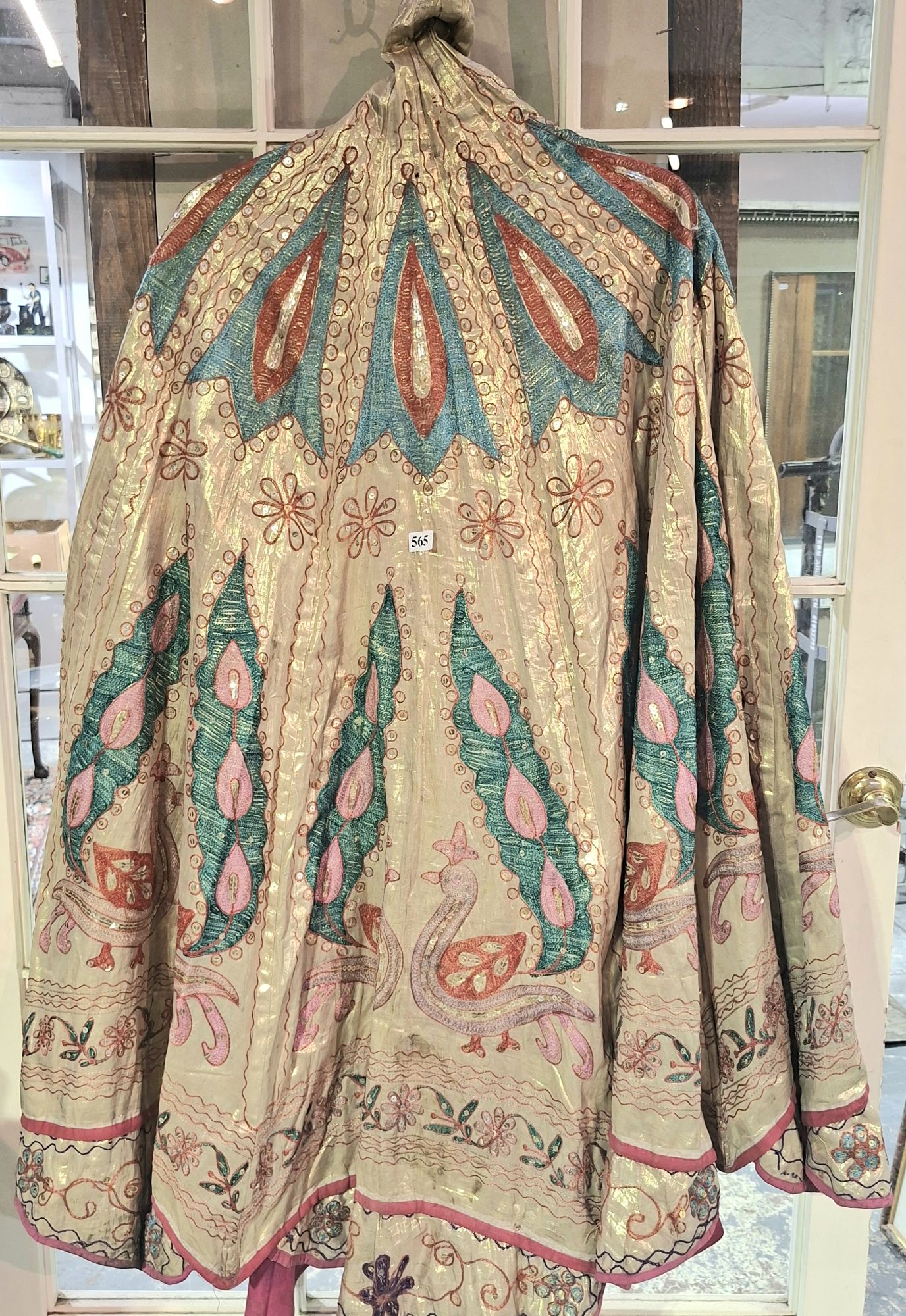 565 · 19TH CENTURY TRIBAL UMBRELLA COVER