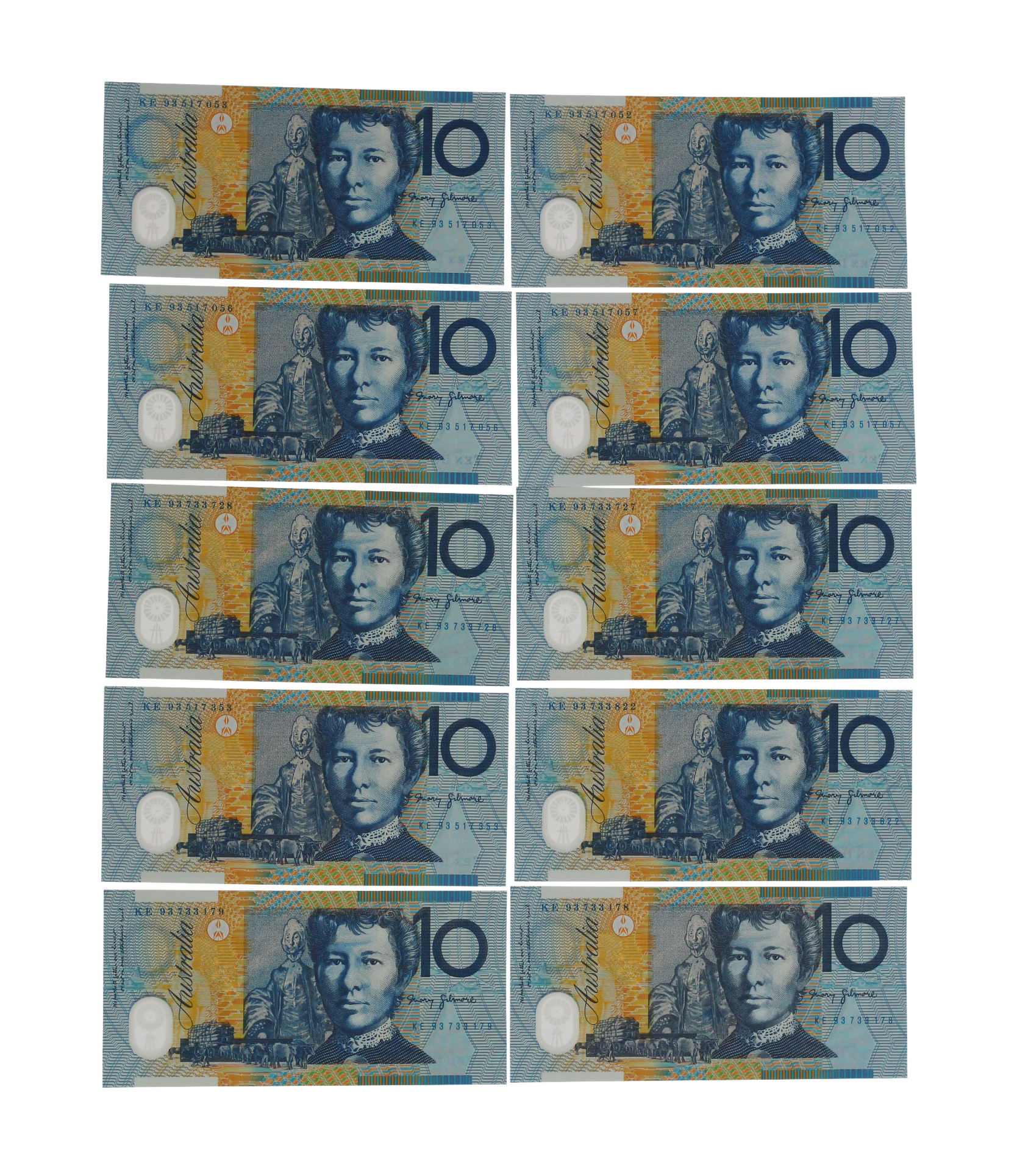 2315. · Fraser/Evans, Ten Dollars, 1993, UNC