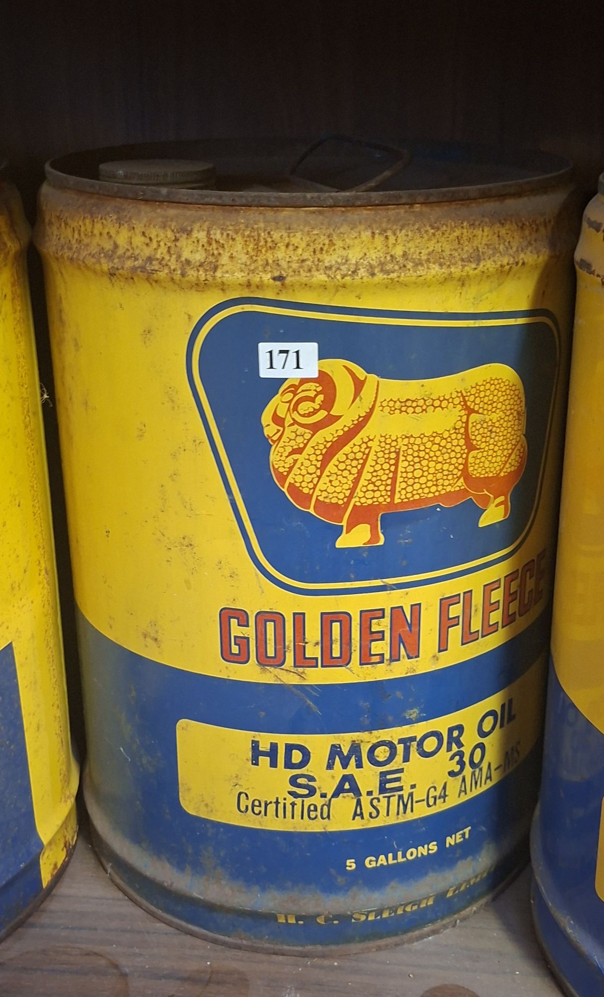 Golden Fleece Oil Drum