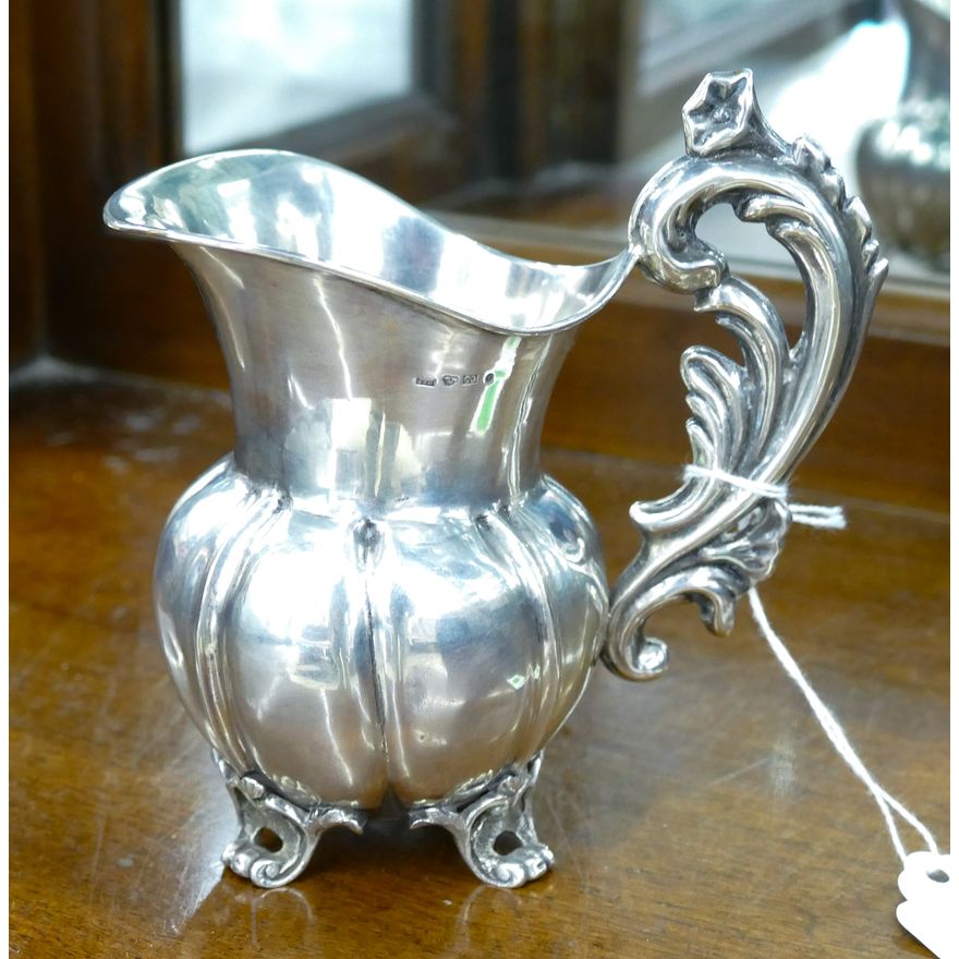 Antique Swedish 800 Silver Ornate Creamer 5'' - 149 Grams (PH)