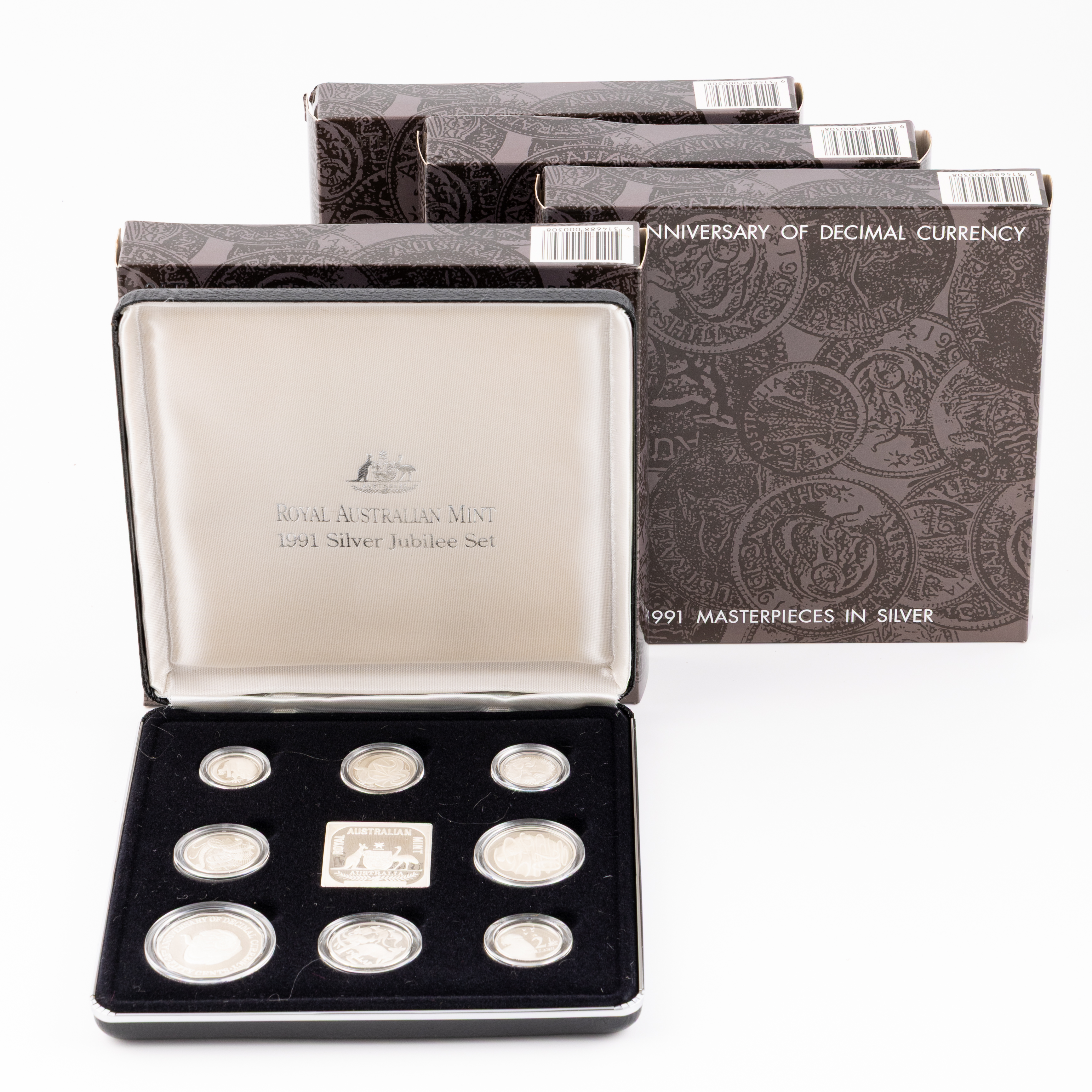 Elizabeth II, Masterpieces in Silver - Jubilee Set, One Cent - Two Dollars, 1991, FDC