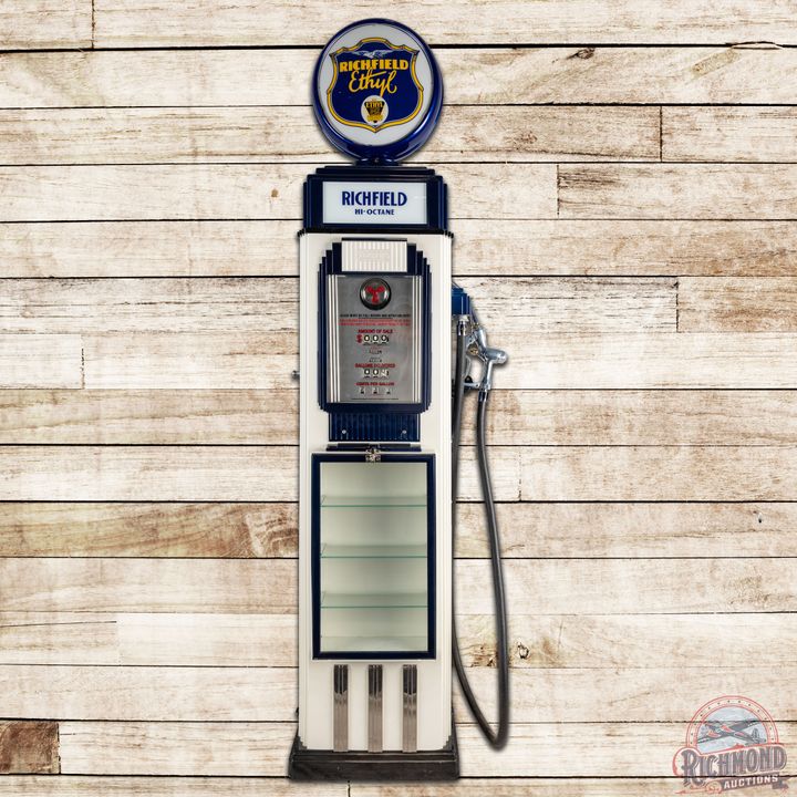 Rare Tokheim 36B Double Showcase Computing Gas Pump Richfield Gasoline