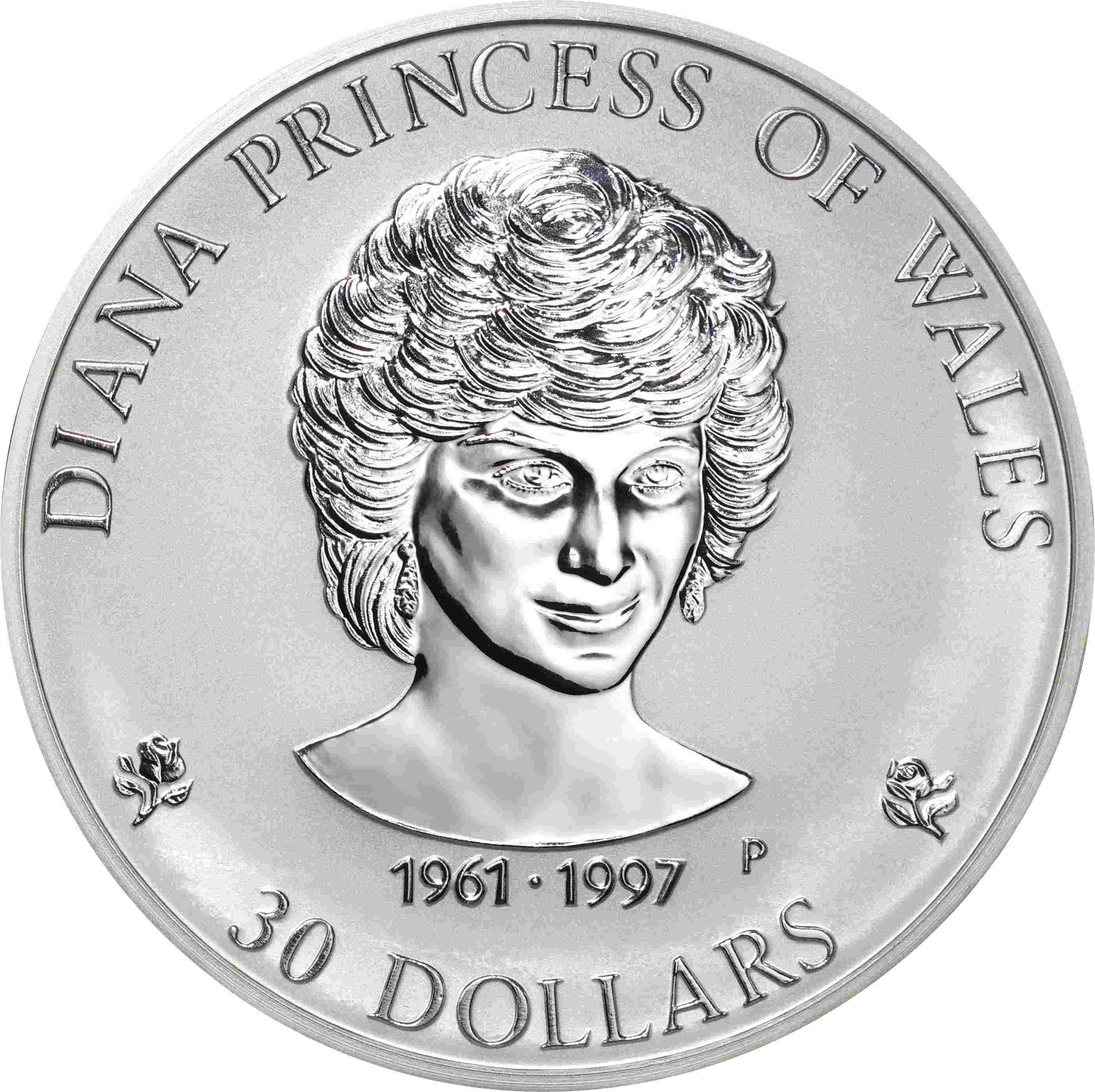 写真をご覧ください1997年　クック諸島 ダイアナ妃追悼 1キロ銀貨