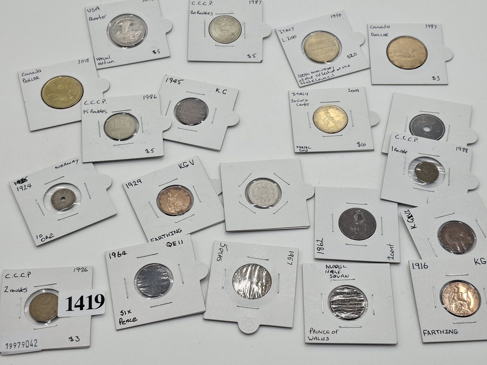 1419 · WORLD COINS
