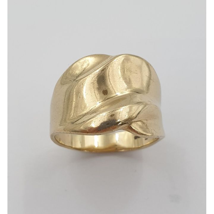 9ct Y/G Brutalist Ring