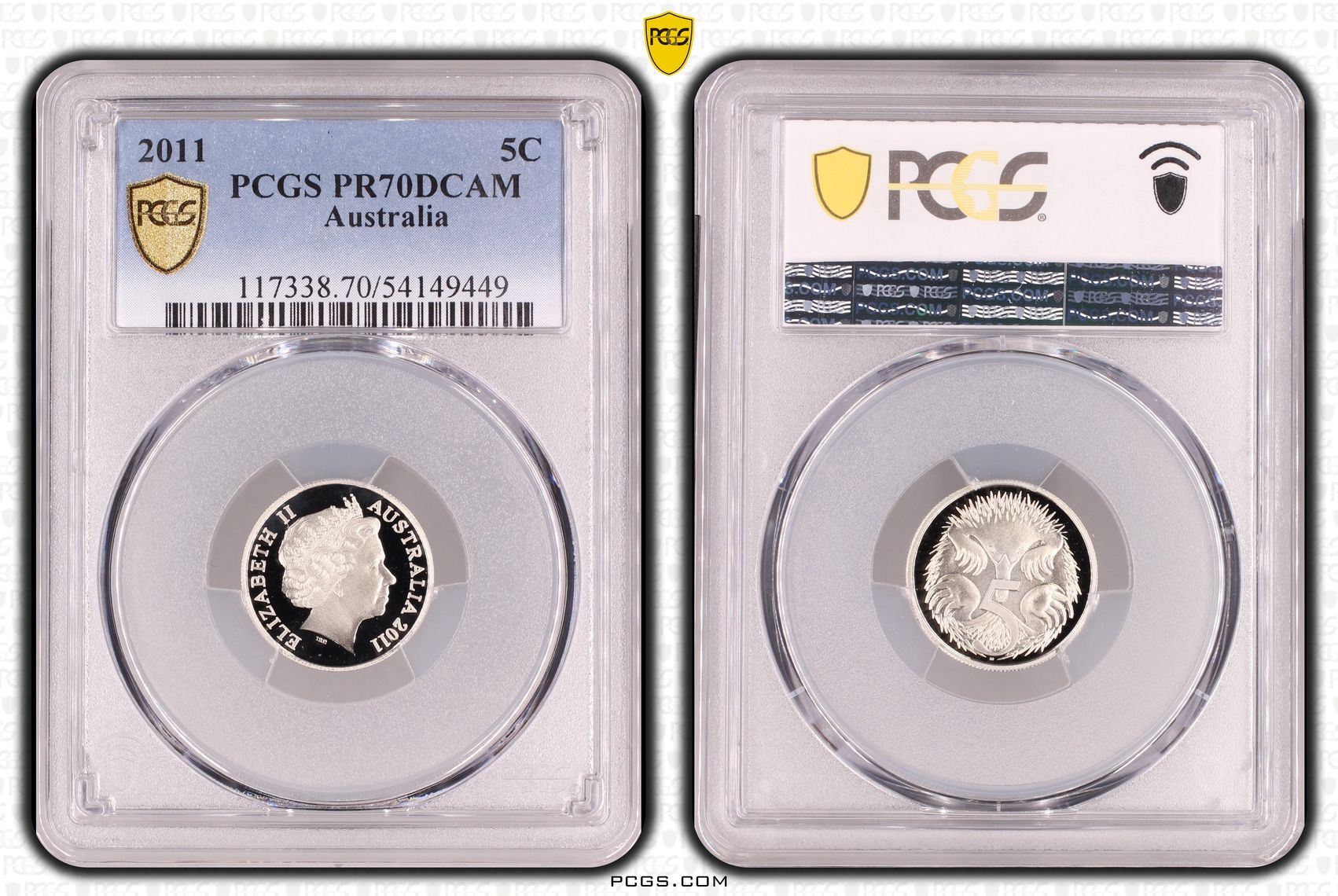 Five Cent, 2011, PCGS PR70DCAM
