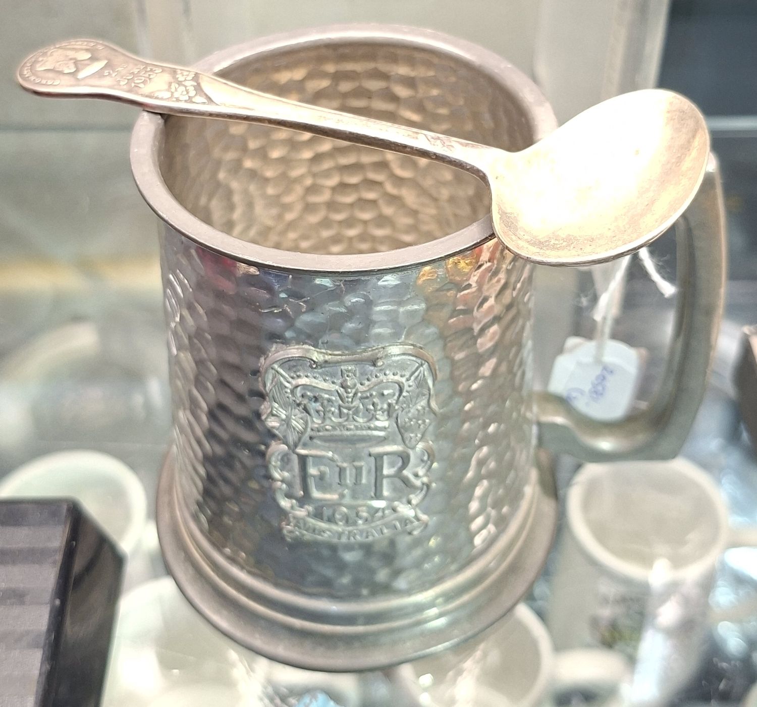 COMMEMORATIVE TANKARD AND SPOON