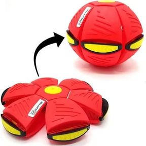 Kids Outdoor UFO Flat Throw Disc Ball Frisbee With LED Light Toy - Green - 3 years - Bar 9901066735350- 51742/277 AS B4 (S8)