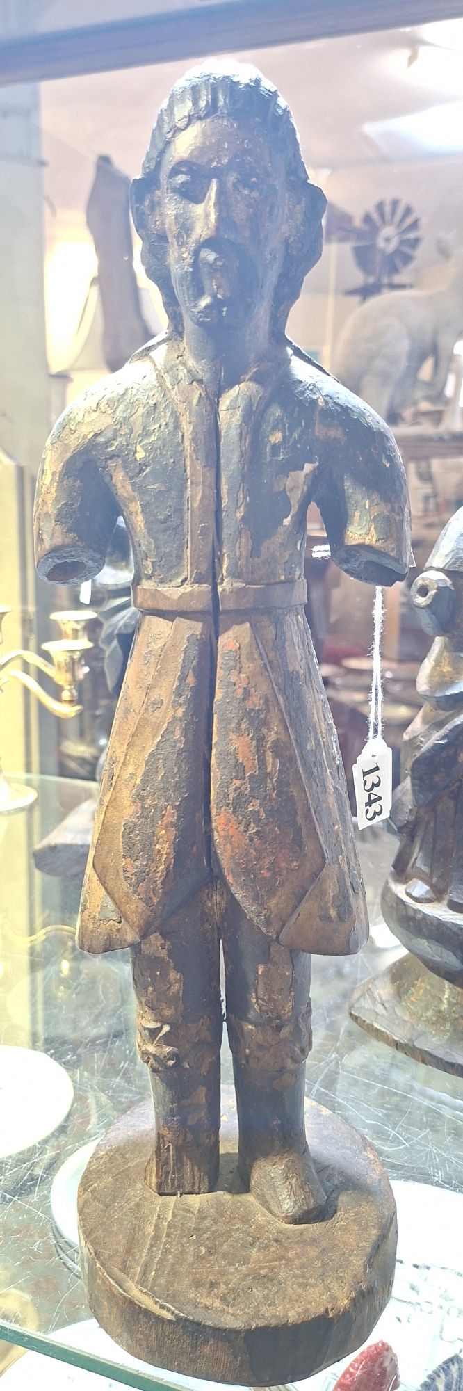 C18th Wooden Carved Jesus Statue