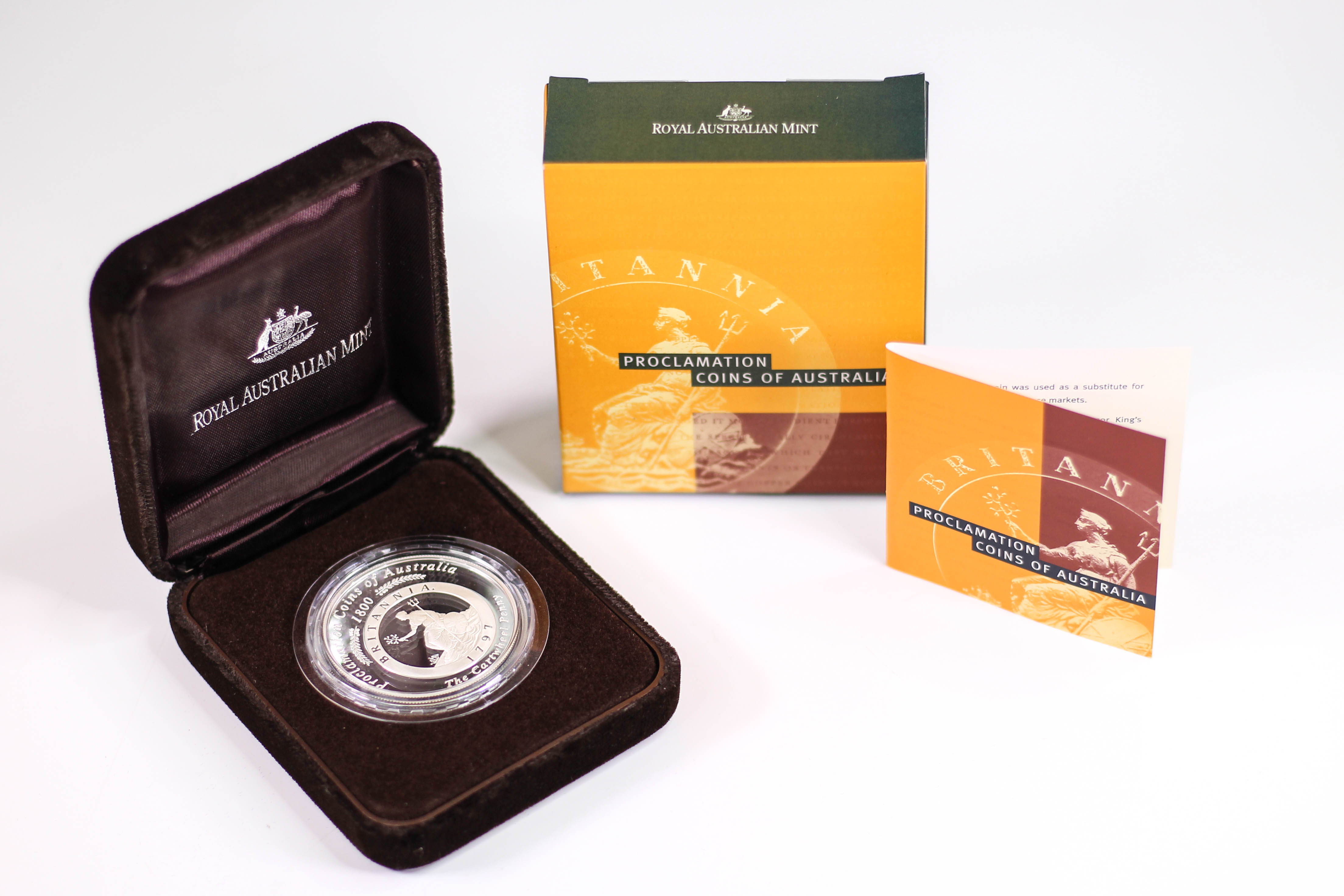 2000 RAM $1 Proclamation Coins of Australia 1oz Silver Proof - Box & COA