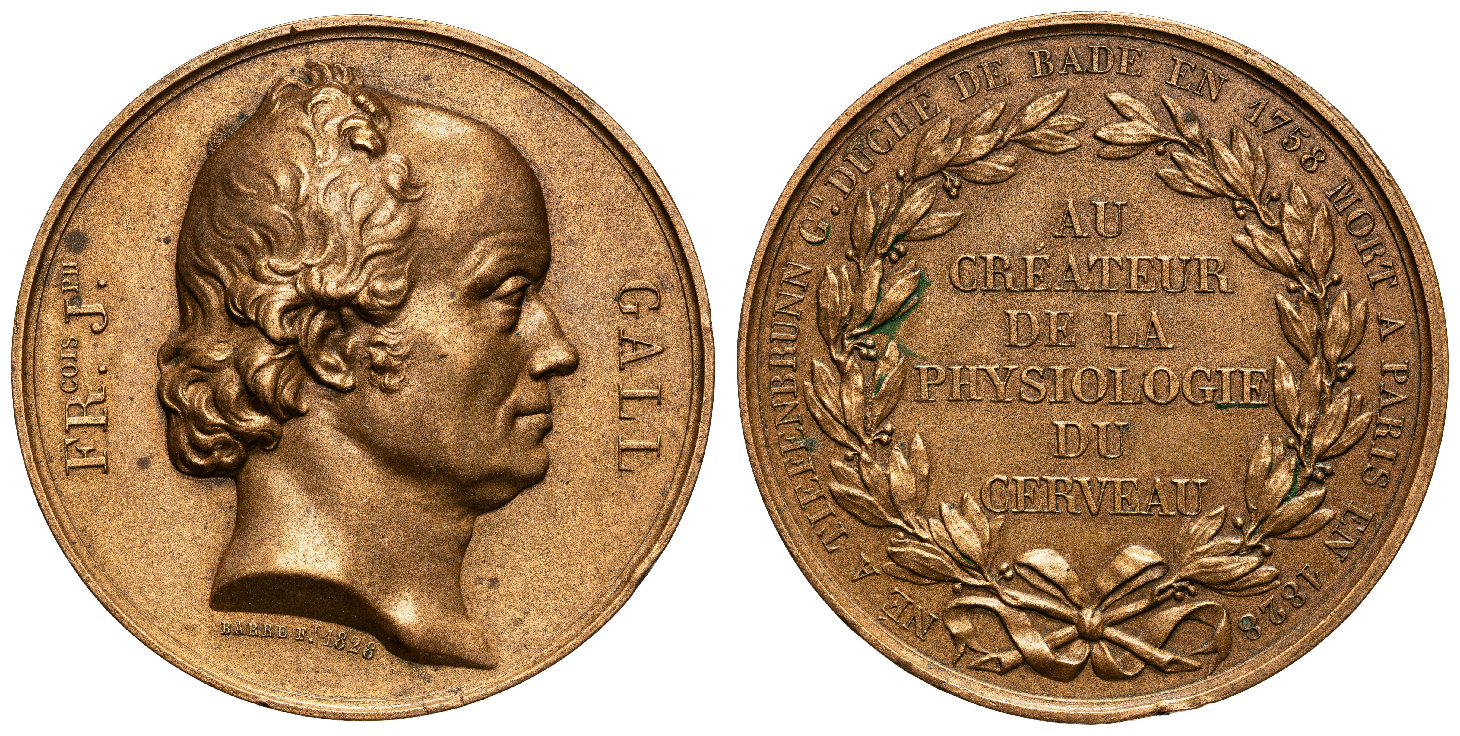 219 · France, Franz Joseph Gall - Commemoration, 1828,  gEF