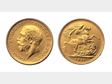 1911 GEORGE V SYDNEY MINT GOLD SOVEREIGN