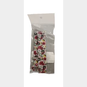 Silicone Pattern Strap with Infinity Buckle for Fitbit Versa 3 (Small) - White Floral -