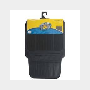 ACA All Weather Rubber Car Mat Set 4 Piece Black |