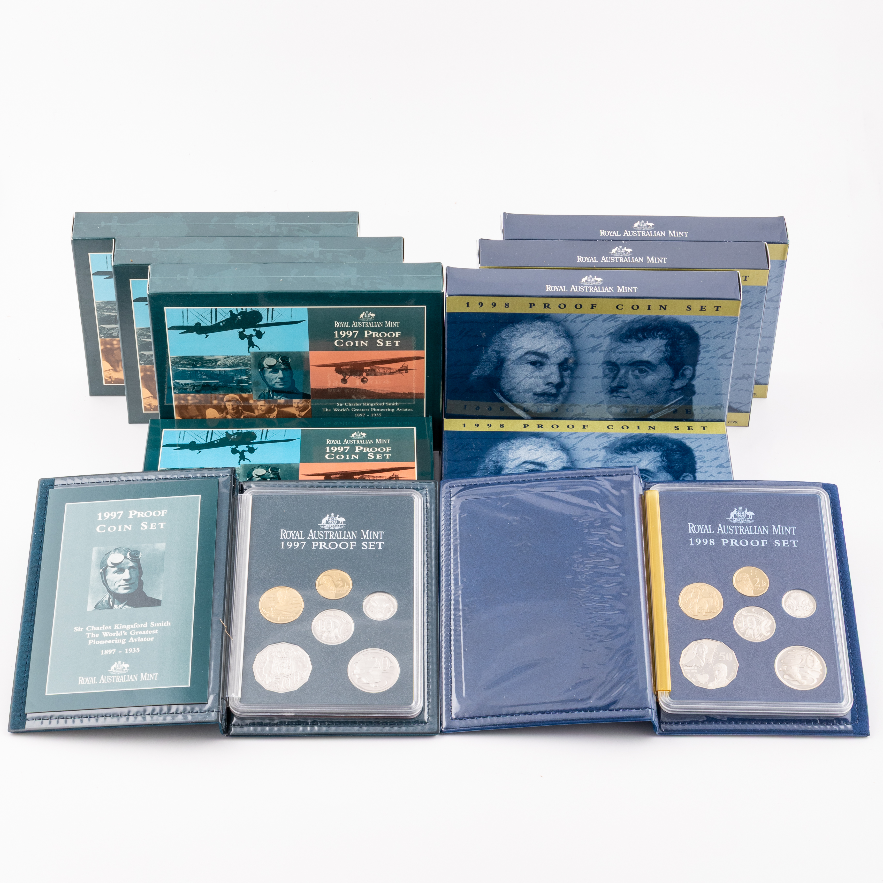 Elizabeth II, Five Cents - Two Dollars, 1997 - 1998, FDC
