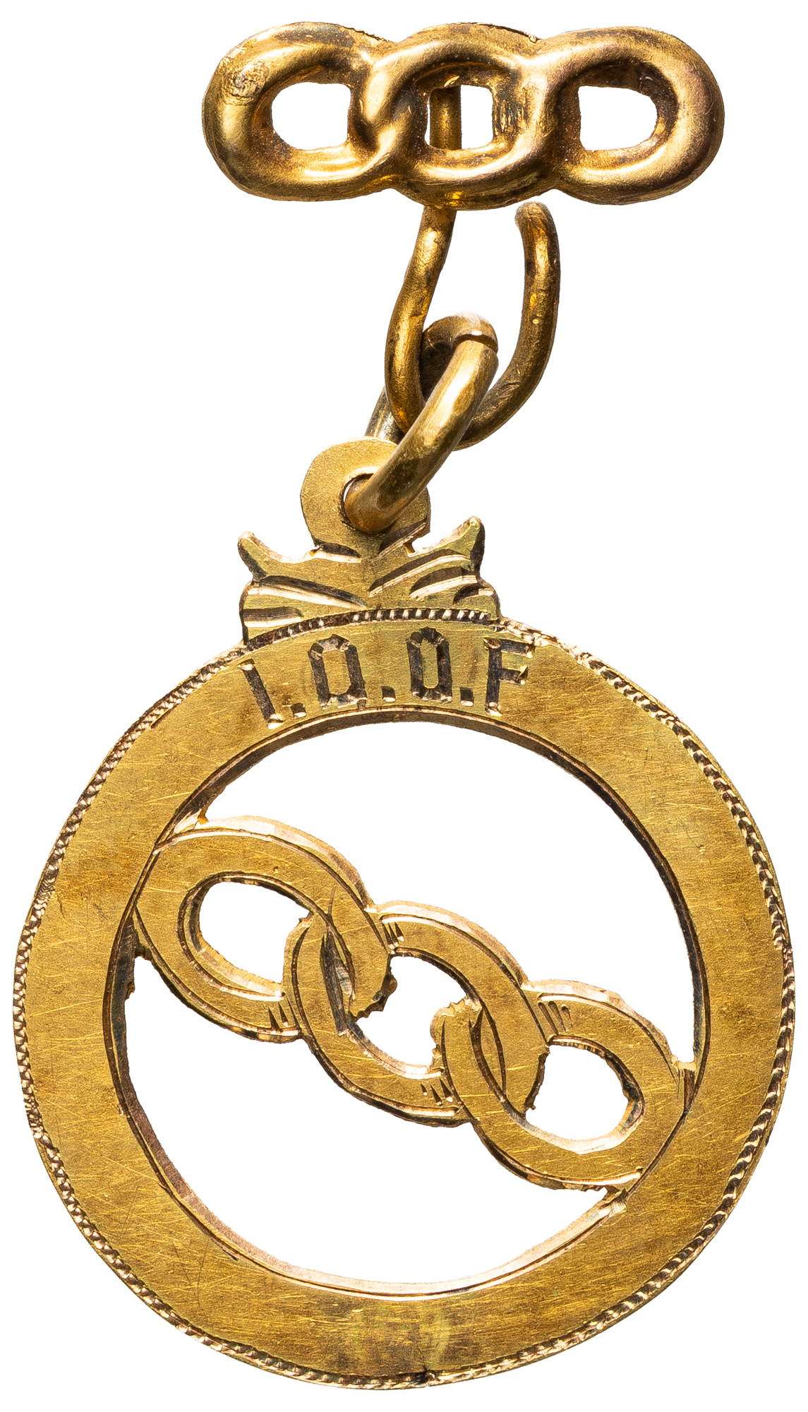 Independent Order of Odd Fellows Fob Medal, C. Early 1900s, VF