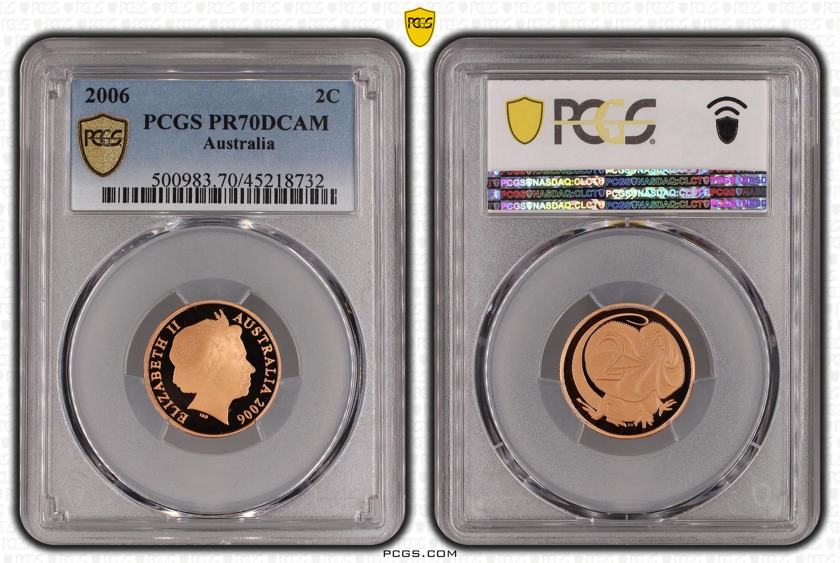 2006 Australia Two Cent, 2c PCGS - PR70DCAM POP 20/0 -732