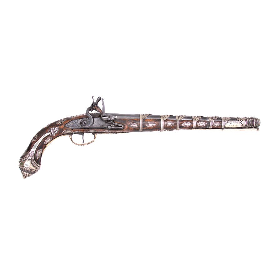PISTOLET SKAŁKOWY W TYPIE WSCHODNIM, OK. 1800 R.