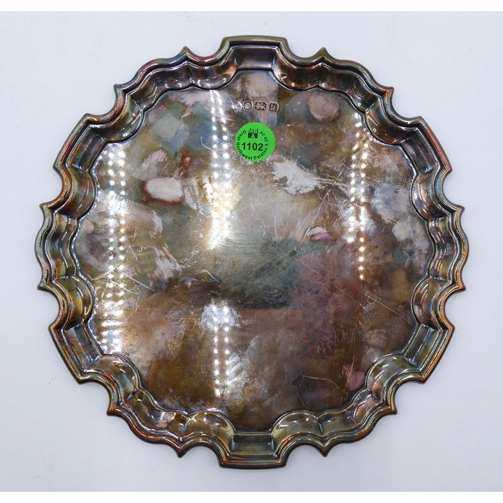 R. Carr Ltd. Sheffield English Sterling Salver 8'' - 329 Grams