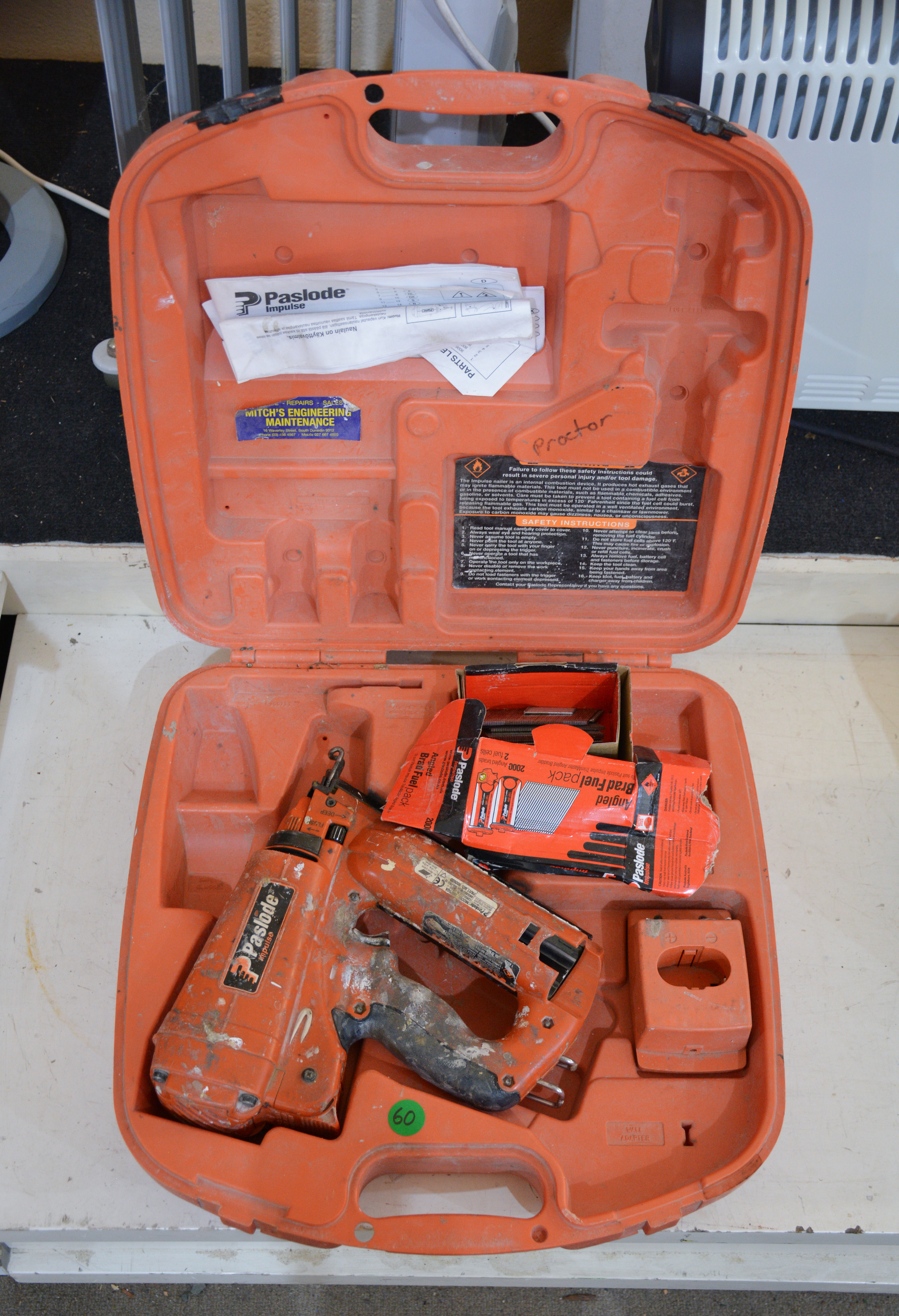 Paslode Impulse Angled Finish Nailer — sold at auction in New Zealand for $110