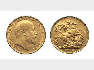 1903 King Edward VII Perth Mint Gold Sovereign.