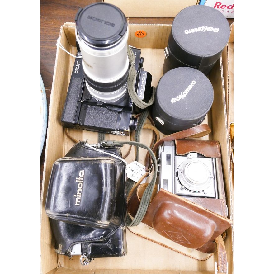 Box Vintage 35mm Cameras Etc