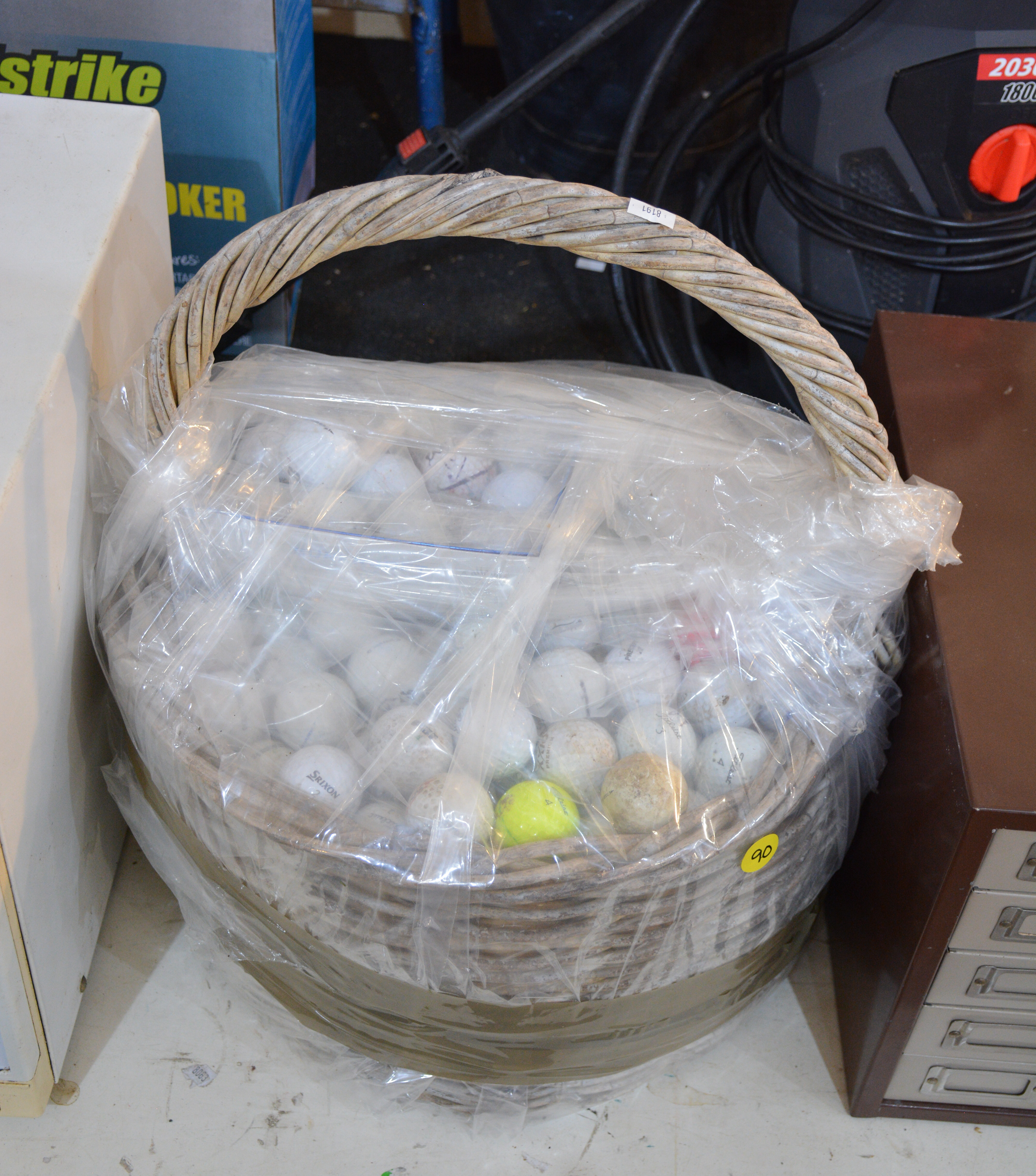 Very Large Basket of Golf Balls — sold at auction in New Zealand for $50