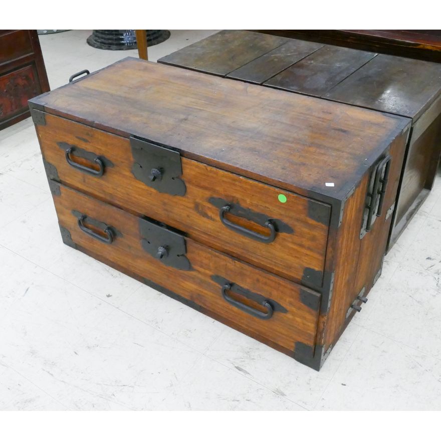 Antique Japanese Tansu Cabinet- 20x37x17''