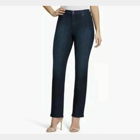 GLORIA VANDERBILT AMANDA SLIMMING JEANS SZ 16W SHORT