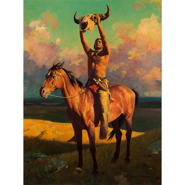 David Mann (1948- ), Conjuring Buffalo
