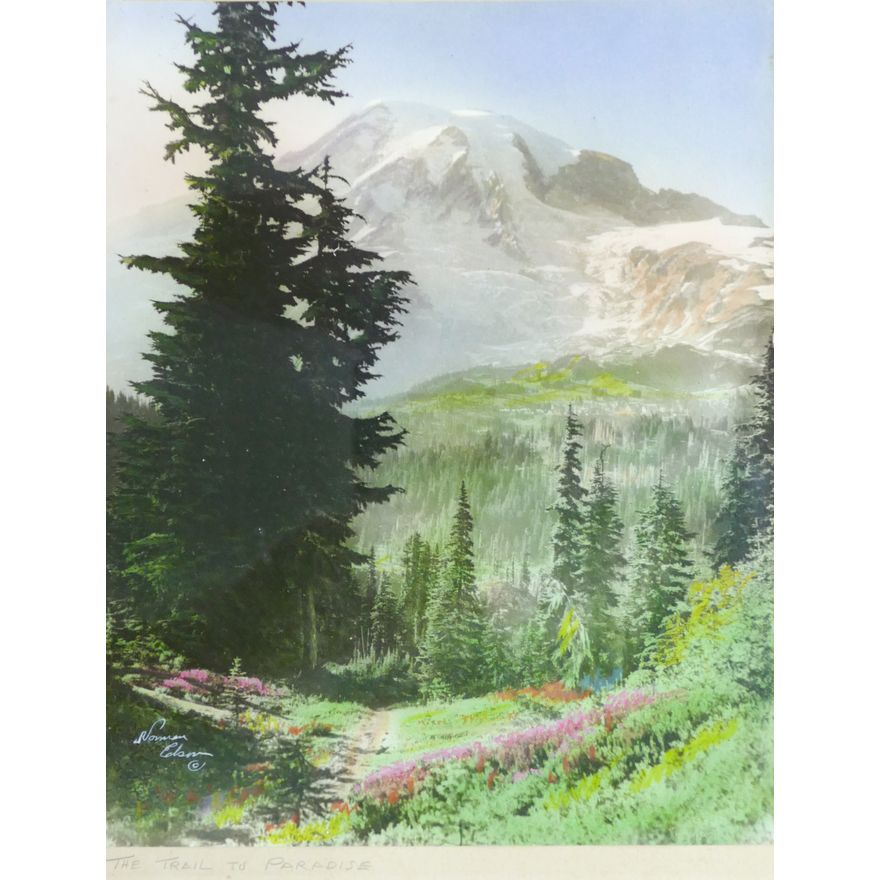 Norman Edson ''The Trail to Paradise'' Tinted Photog