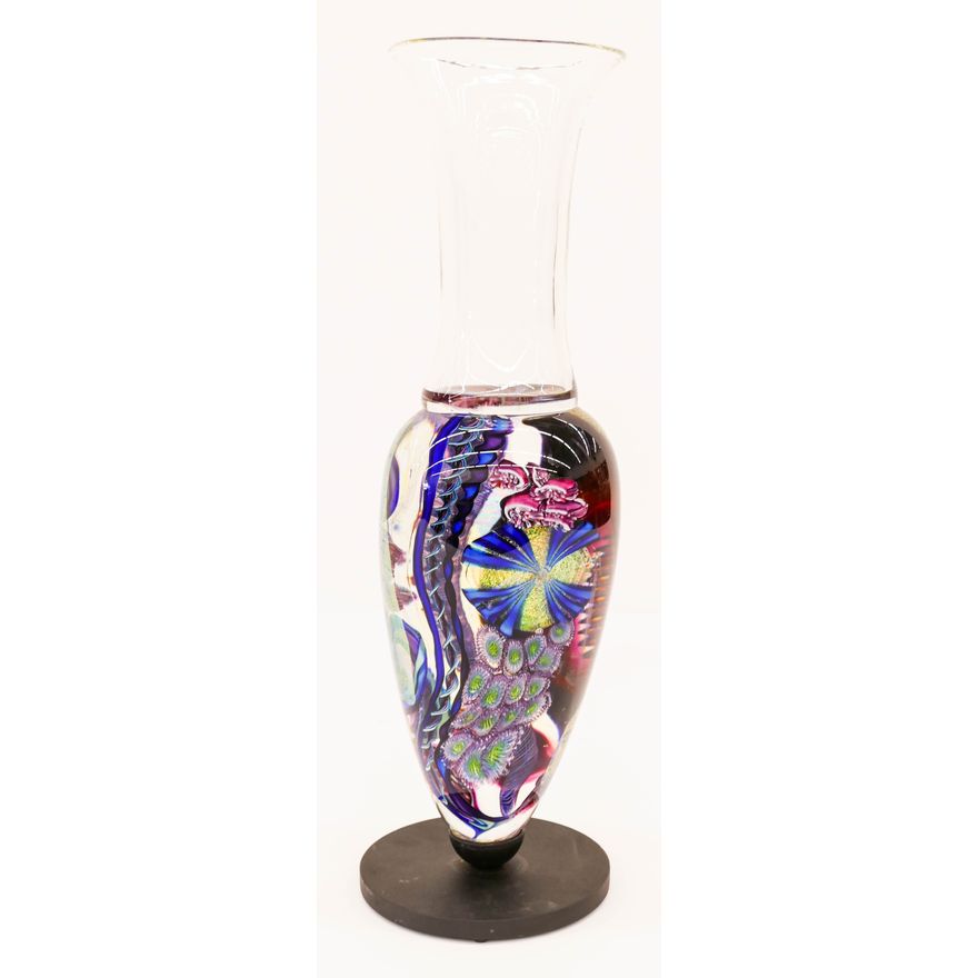 James Nowak Aquarium Vase with Steel Base