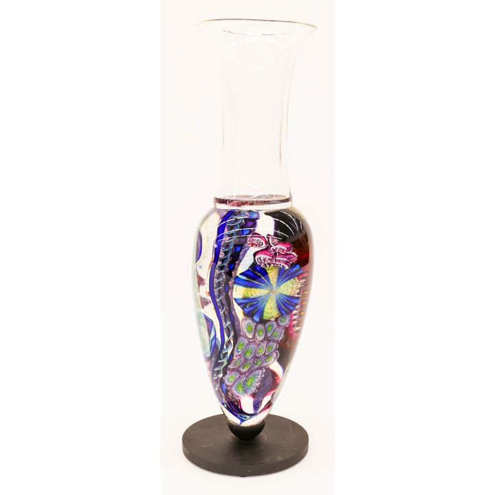 James Nowak Aquarium Vase with Steel Base