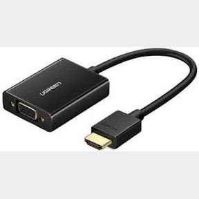 Ugreen HDMI to VGA Cable 1.0m-Bar 9902059297251- 51745/26507 AS B1 (S6)