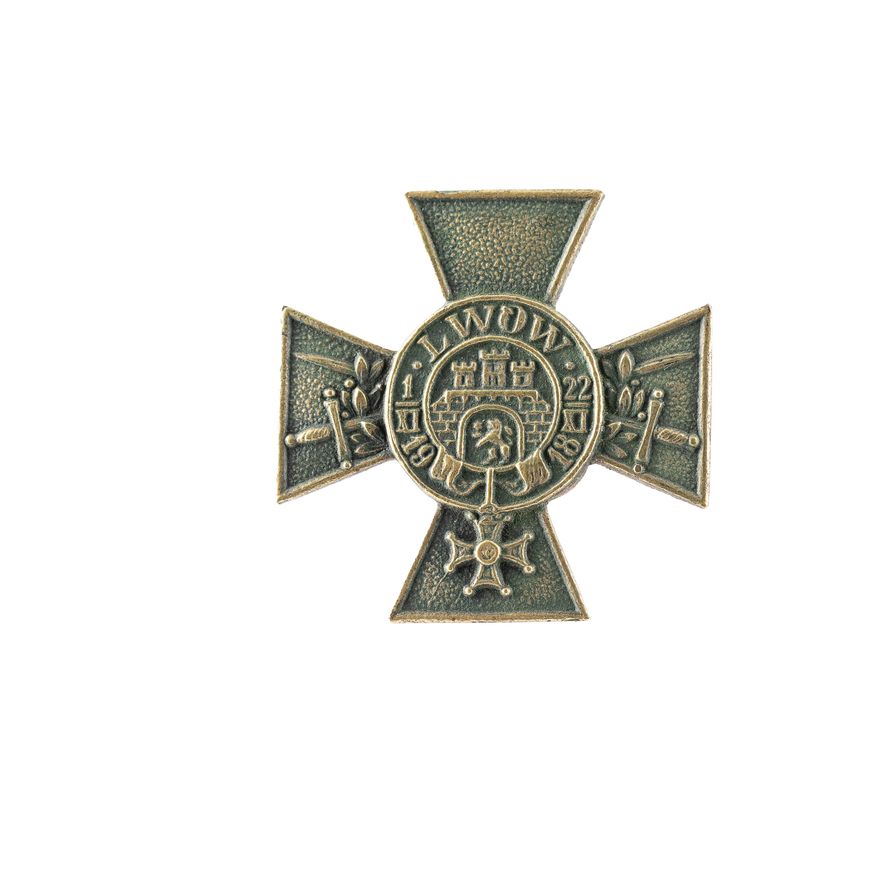 Krzyż Obrony Lwowa z orderem Virtuti Militari i mieczami
