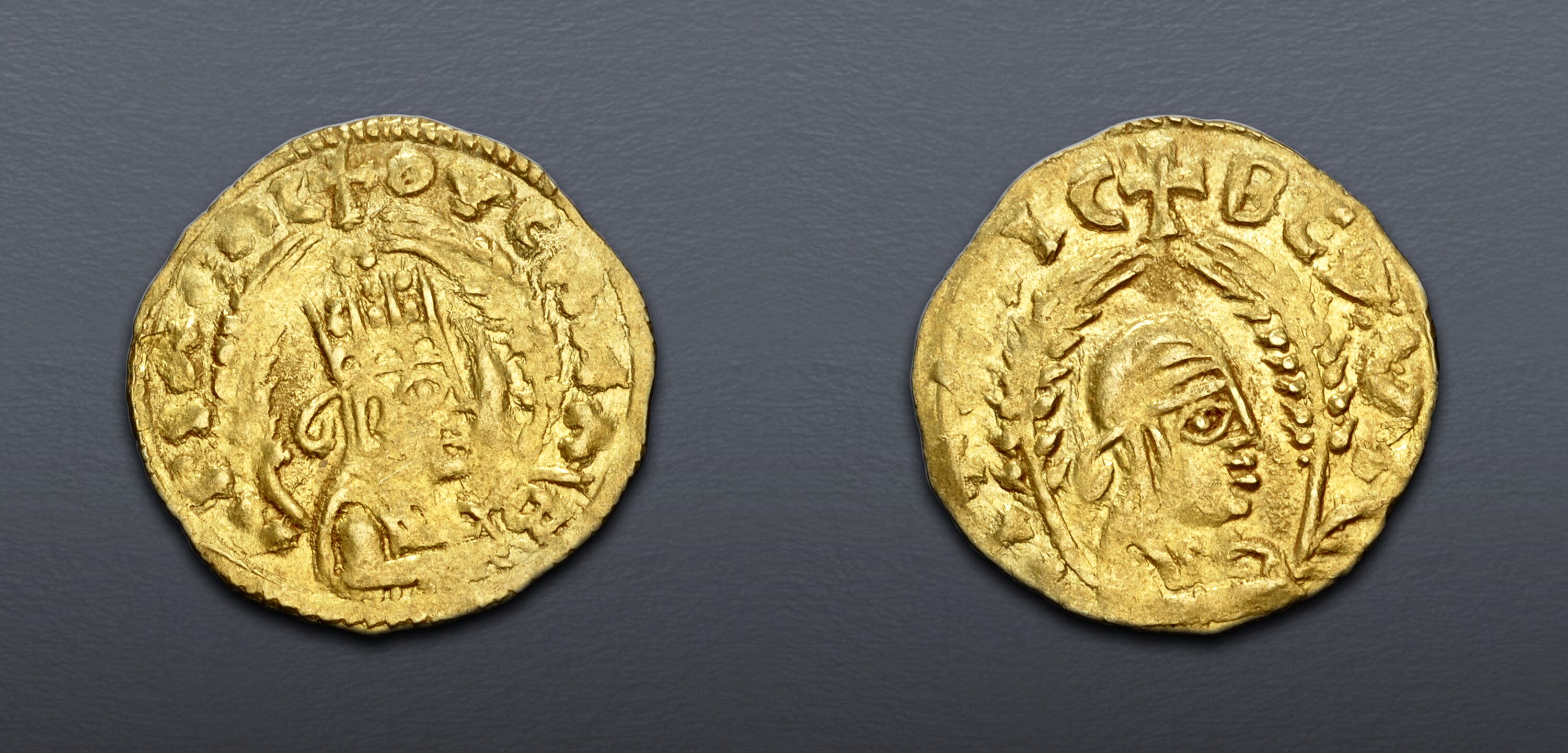 AXUM. Ous(an)as II. Early 6th century. AV Chrysos (19mm, 1.63 g, 12h ...