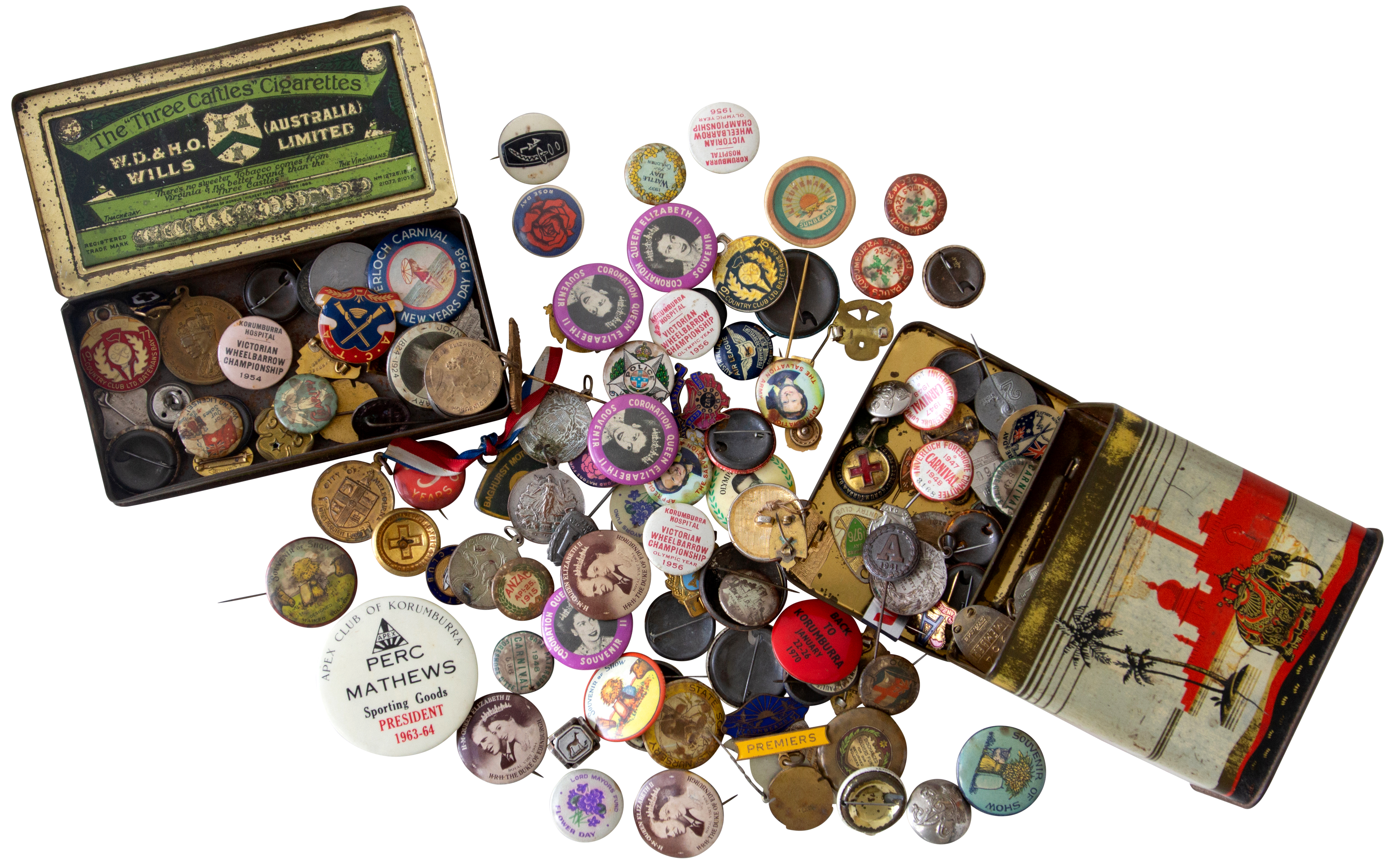 Accumulation, Badges & Pins, 1914-1990, VG - EF