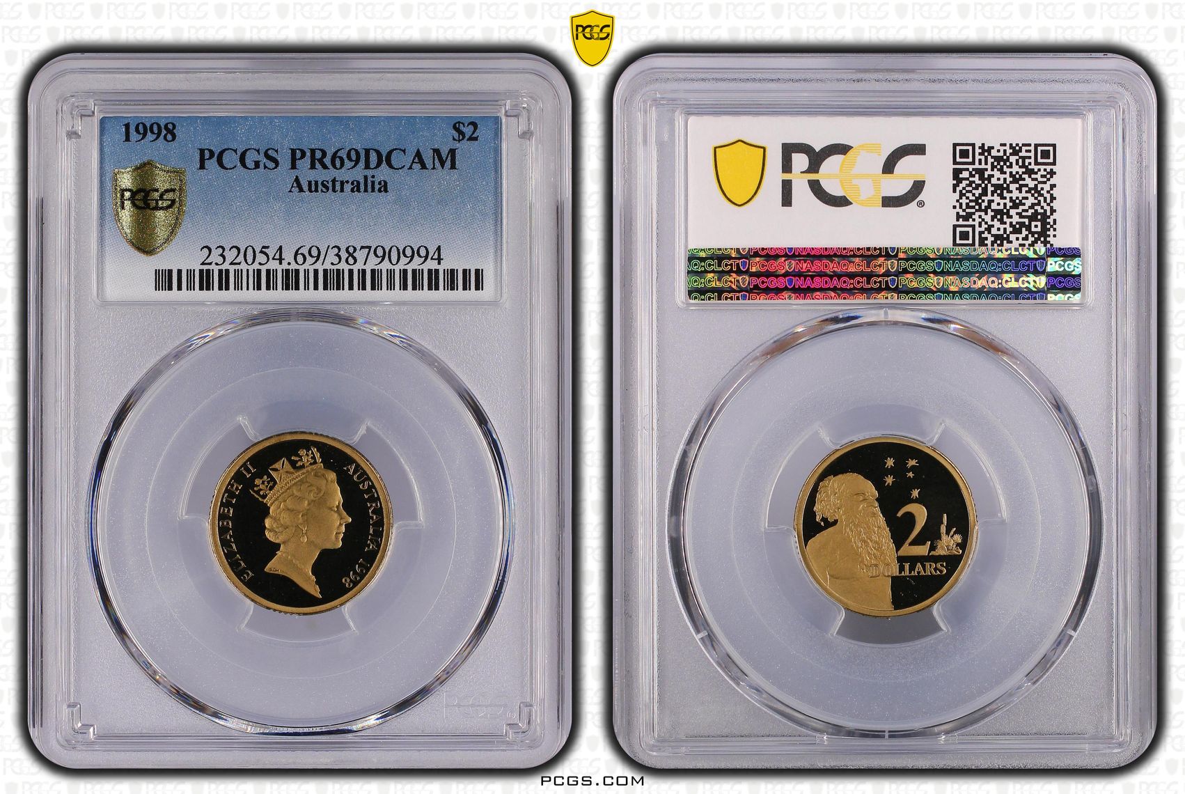 1998 Australia Two Dollar, $2 PCGS - PR69DCAM -994