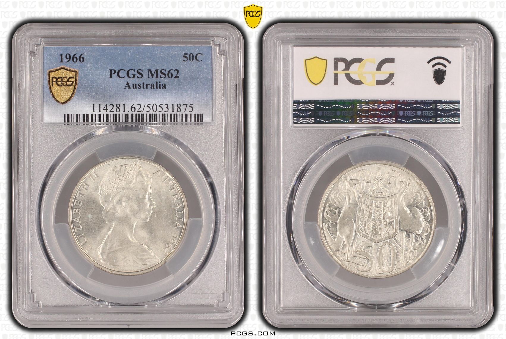Fifty Cent, 1966, PCGS MS62