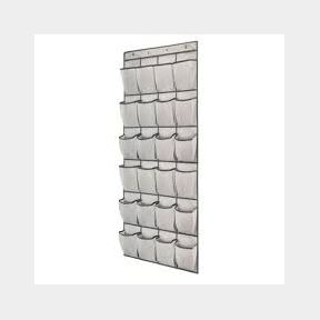 Home Storage 24 Large Pockets Shoe Organizer - White - Bar 9902030439007 - 51748/19941 SN B2 (S7)