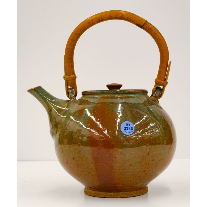 David Shaner Studio Pottery Teapot 7'' - Slight chip to spout